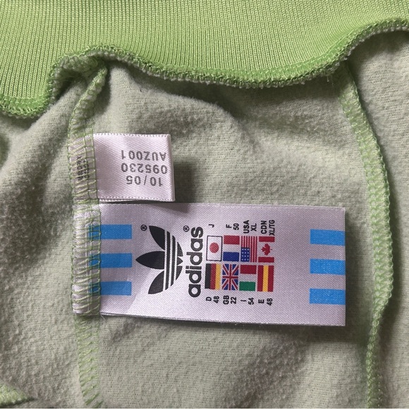 Lime Green Adidas Track Jacket-XL - Picture 5 of 11